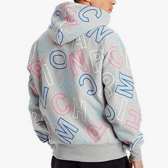 Champion Reverse Weave All Over Print Hoodie in gray - Picture 7 of 7